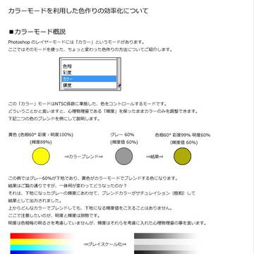 カラーモードによる色作りの効率化