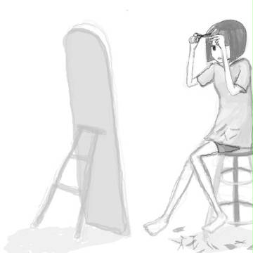 黒髪ぱっつん