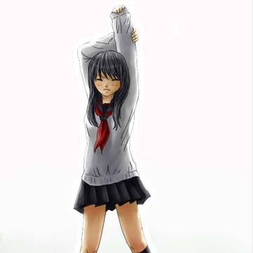 『ぐい～っと背伸び。』