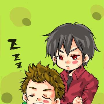 シンケンジャー　赤と緑