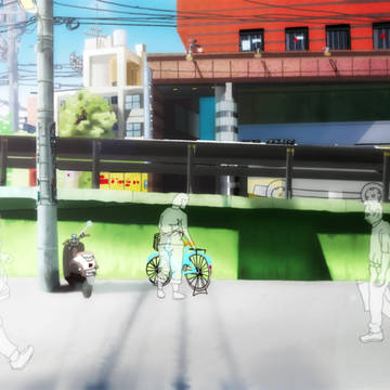 町の背景