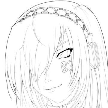 巡音ルカ【線画】