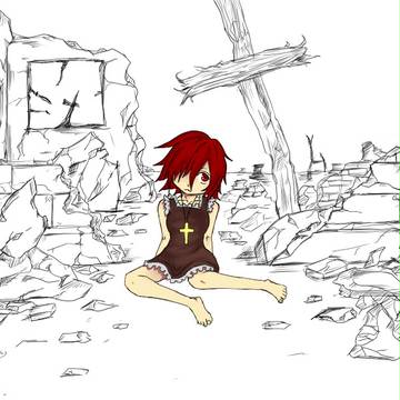 廃墟のゴスロリ幼女
