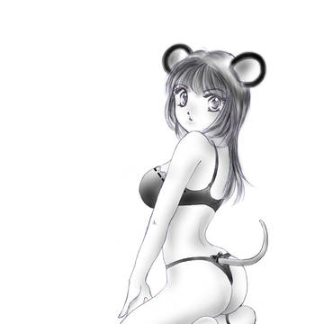 ねずみ年イラスト。