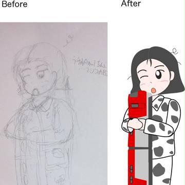 09年年賀状の全身画をならべてみた