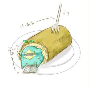 ロールケーキにはさまれｒ（ｒｙ