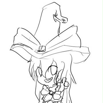 【毎描き10日目】SD魔理沙【めんどゲフンゲフン】