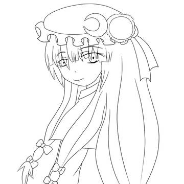 【線画】パチュリーさん