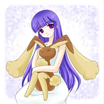少女とミミロップ