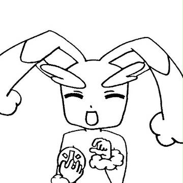 ミミロップ線画