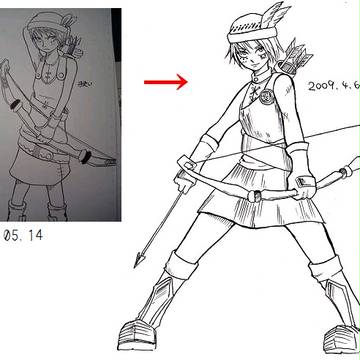 【黒歴史】弓使い描いてみた【開放！】