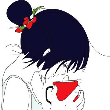コーヒーの匂いを嗅ぐ