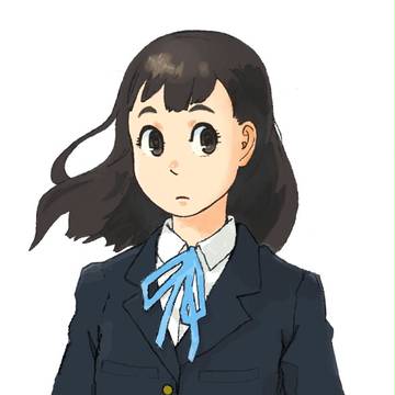 標準的無表情美少女子校生