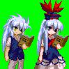 慧音を弄ってガロンにしてみた、元画像