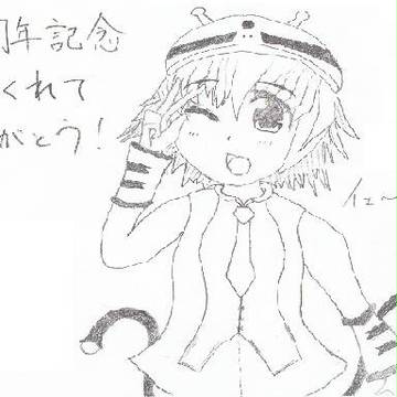動画１周年記念イラスト