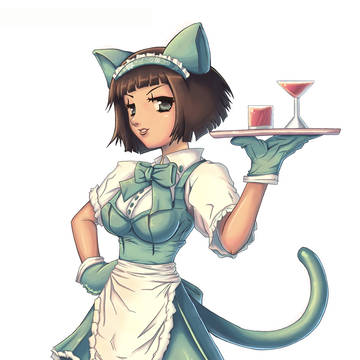 neko maid fanart