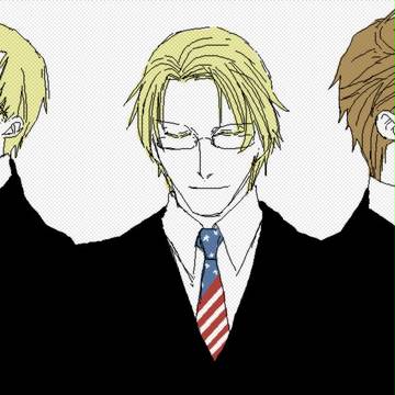 眼鏡トリオ。