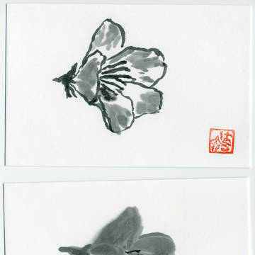 躑躅習作二つ