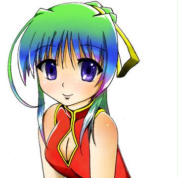 友人が描いた「シンシア」の線画を塗ってみた