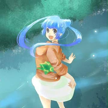 水面の少女