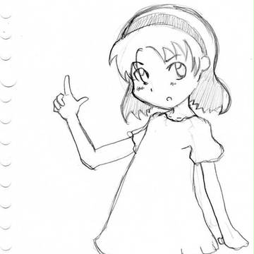 落書き少女