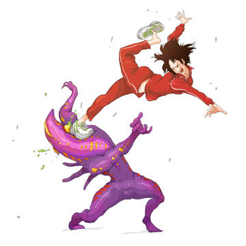 星人対ジャージ