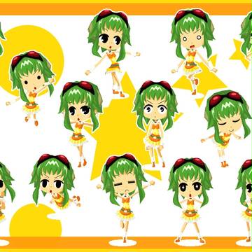ローポリ３Dで、メグッポイド。