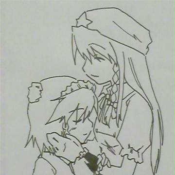 一番好きな時間　線画