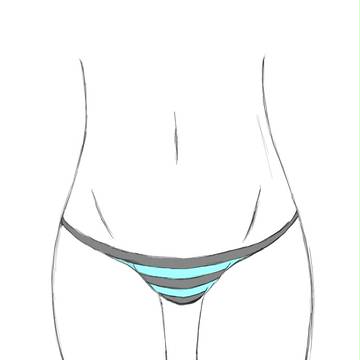 水色×灰色