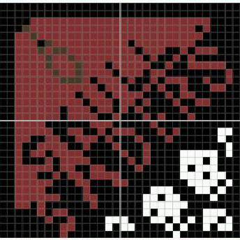 どうぶつの森マイデザイン「スカルセイダース」