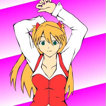 ディーラー服のアスカ