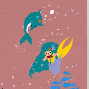 イルカと人魚