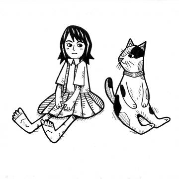 フレンドリーなネコ