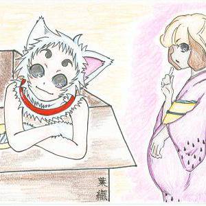 【擬人化】定春とメル姐