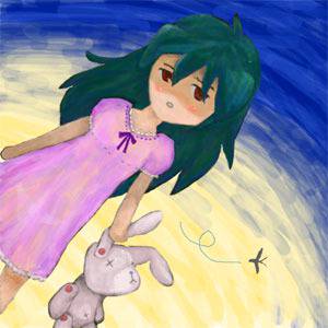 鬱姫、蚊と格闘