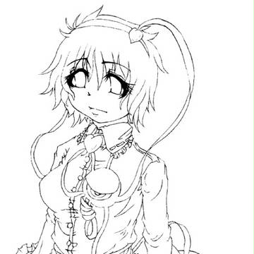 【東方】古明地さとり【線画】