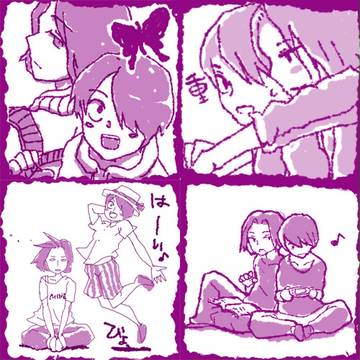 神尾と伊武落書き