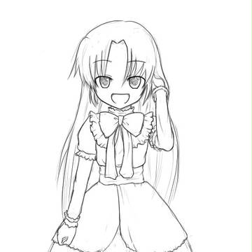 洋服練習中