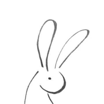兎・習作