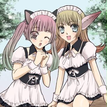 メイドカフェのフライヤー