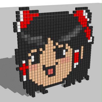 ３Ｄドット絵でゆっくり霊夢
