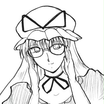 【筆ペン】めがゆか【楽書き】