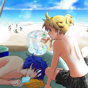 お兄さんは熱中症