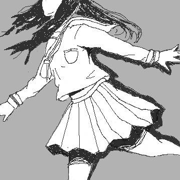 疾走する少女