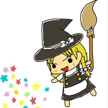 こんぺいとう弾幕の魔理沙