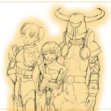 ３人一緒。