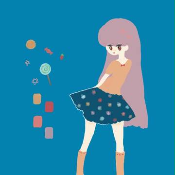 長い髪の女の子