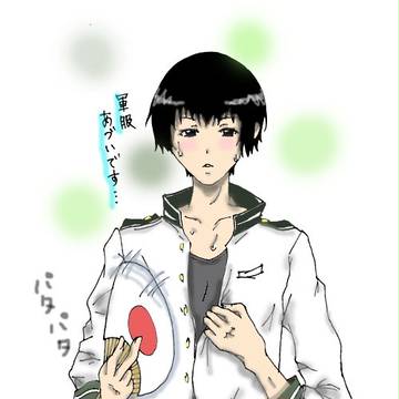 暑がる本田さん