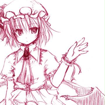 お嬢様 ラフ段階