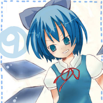 落書きチルノ